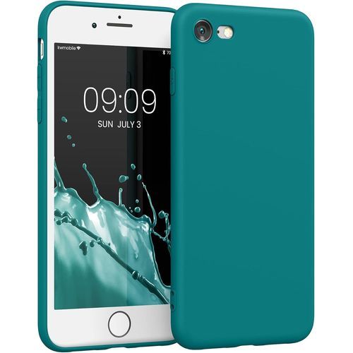 Housse Compatible Avec Apple Iphone Se (2022) / Iphone Se (2020) / Iphone 8 / Iphone 7 Coque - Housse De Téléphone En Tpu Avec Protection Appareil Photo - Pétrole Mat