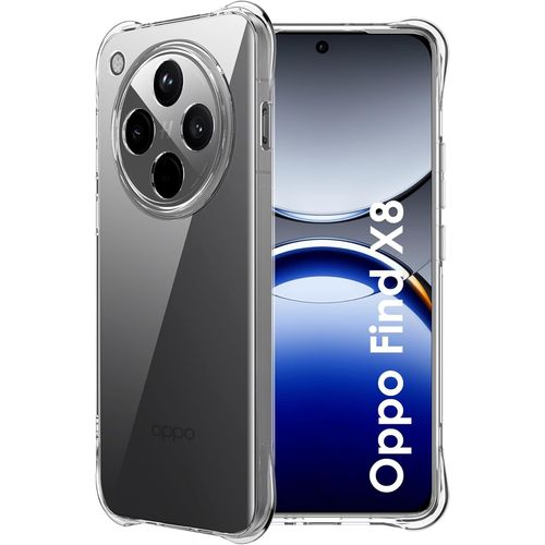 Coque Pour Oppo Find X8 5g Case,Coque De Téléphone Transparente En Silicone Résistant Aux Chocs, Coque De Protection En Tpu Souple Transparent