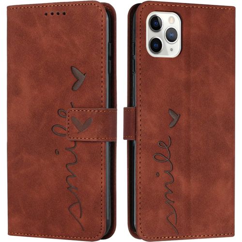 Coque Pour Iphone 15 Pro(6,1 Pouces), Étui Housse En Cuir Pu Iphone 15 Pro, Magnetique Flip [Pochette De Portefeuille], Etui De Protection Pour Iphone 15 Pro (#Marron)