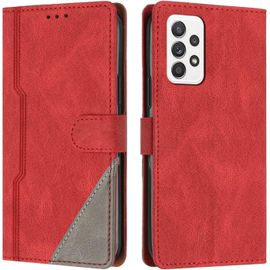 Coque Pour Samsung Galaxy A53 5g, Housse Etui Portefeuille Cuir Multifonction, Fermeture Magnétique À Clapet Anti-Choc [Fonction Support] Flip Case Compatible Avec Samsung Galaxy A53 5g (Rouge)