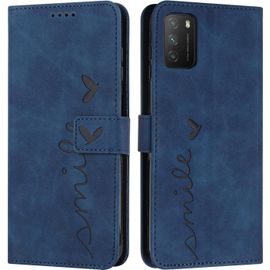Coque Pour Xiaomi Poco M3 / Note 9 4g / Redmi 9 Power, Étui Housse En Cuir Pu Magnetique [Pochette De Portefeuille], Etui De Protection Pour Xiaomi Poco M3 / Note 9 4g / Redmi 9 Power (Bleu)