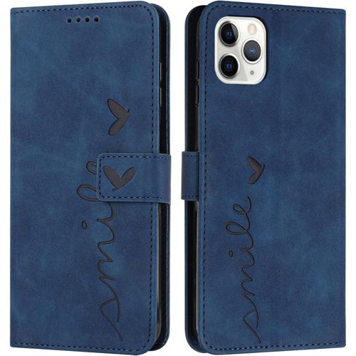 Coque Pour Iphone 15 Pro(6,1 Pouces), Étui Housse En Cuir Pu Iphone 15 Pro, Magnetique Flip [Pochette De Portefeuille], Etui De Protection Pour Iphone 15 Pro (Bleu)