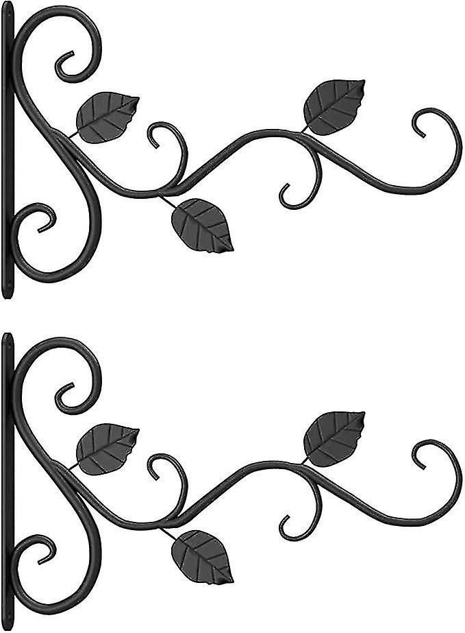 2pcs panier suspendu crochet plante blanche support mural balcon panier  suspendu crochet mural en fer panier suspendu crochet en métal plante cage  à oiseaux lanterne