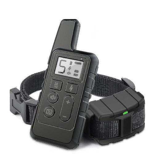 Collier De Dressage Pour Chien Étanche À 1000 M, Télécommande Pour Animal De Compagnie, Rechargeable À 500 M, Noir