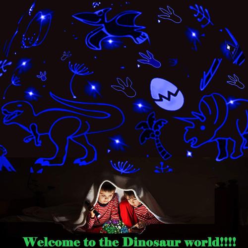 Dinosaure Jouet pour Enfants 3-8 Ans, Projecteur Veilleuse pour Enfants 2-10  Ans, Décoration Chambre Enfants Lampe Rotative, Cadeau Anniversaire Noël  3-9 Ans, Jouet pour Fille 4-9 Ans