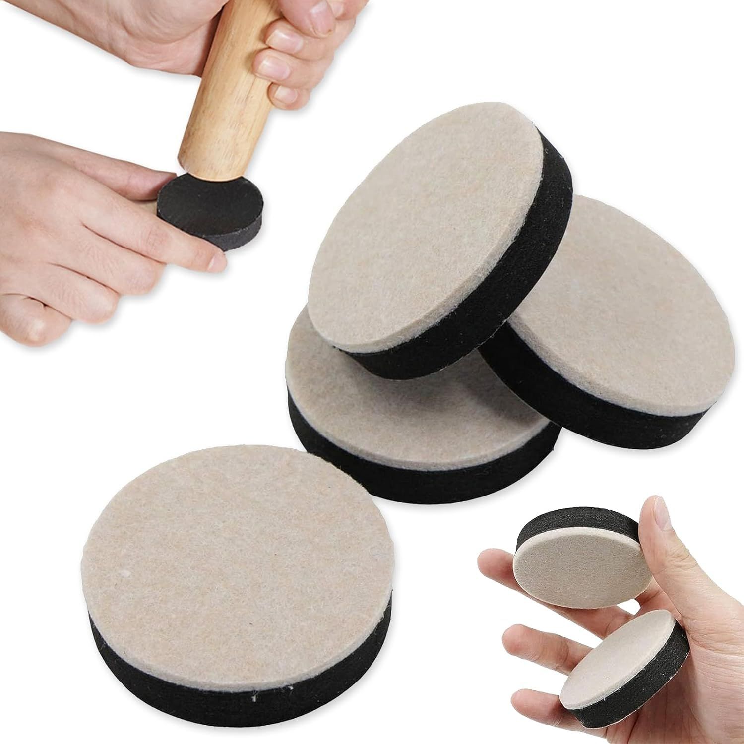 Yaekay123, 4 Pièces Rehausseurs de Meubles 5 Cm, Rehausseur Pieds L...