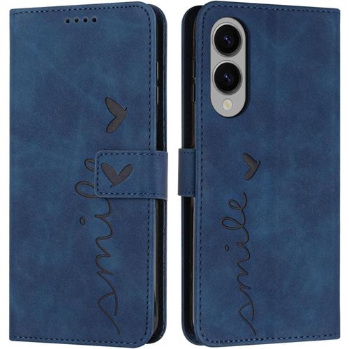 Coque Pour Samsung Galaxy S25 Edge, Étui Housse En Cuir Pu Samsung Galaxy S25 Edge, Magnetique Flip [Pochette De Portefeuille] Etui De Protection(Bleu)