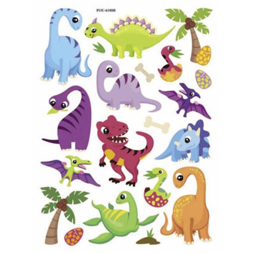 Stickers Gel 3d - Dinosaures