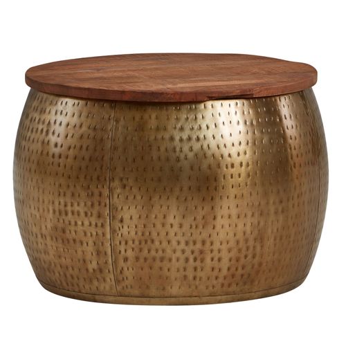 Table Basse De Salon Bois Massif 60x60x40 Cm Petite Table Moderne Ronde