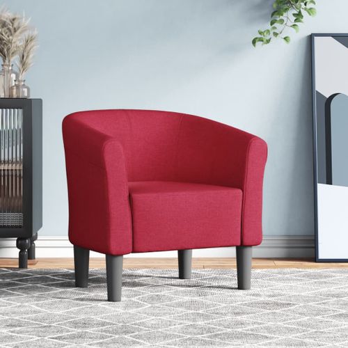 Vidaxl Chaise Cabriolet Rouge Bordeaux Tissu