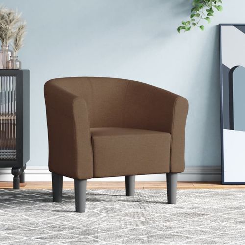 Vidaxl Chaise Cabriolet Marron Tissu