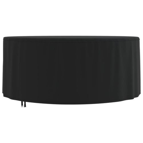 Vidaxl Housse De Salon De Jardin Rond Noir Ø 182x71 Cm Oxford 420d