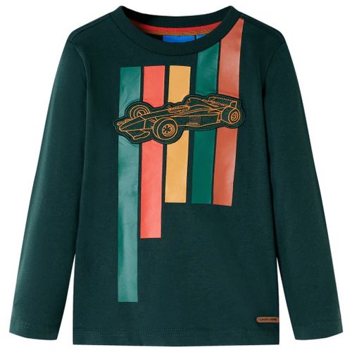 T-Shirt Enfant Manches Longues Imprimé Voiture De Course 128
