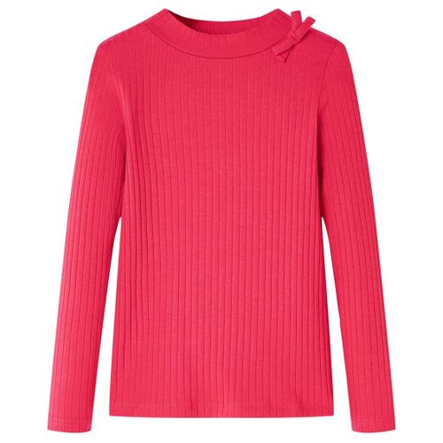 T-Shirt Enfants À Manches Longues Rose Vif 104