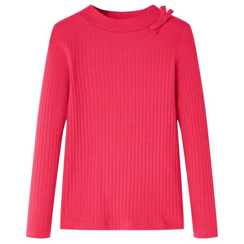T-Shirt Enfants À Manches Longues Rose Vif 128