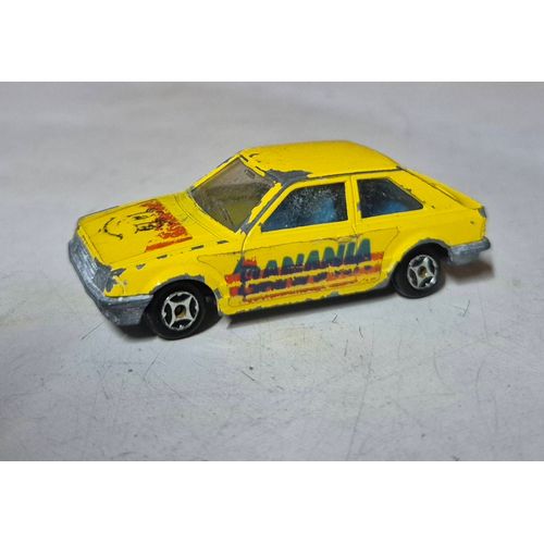 Voiture Miniature Norev Série Mini Jet Ford Escort Jaune Banania-Norev