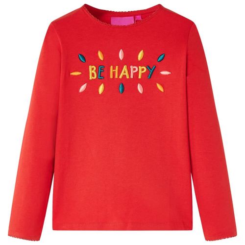 T-Shirt Enfants À Manches Longues Design Mots 3d Rouge 104