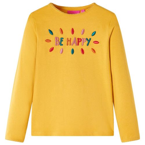 T-Shirt Enfants À Manches Longues Ocre Foncé 104