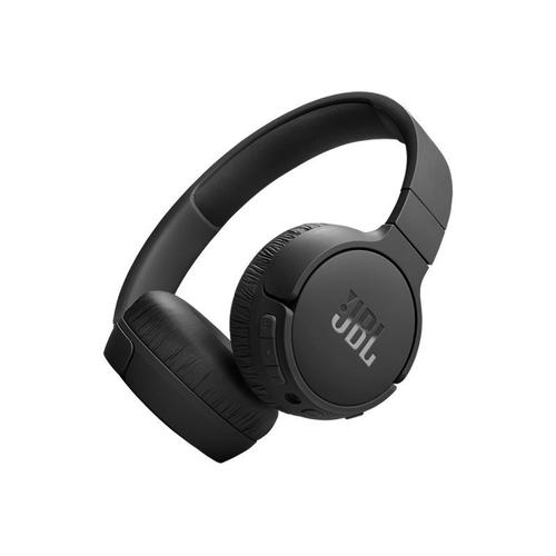 JBL TUNE 670NC - Écouteurs avec micro - sur l'oreille - Bluetooth - sans fil, filaire - Suppresseur de bruit actif - jack 3,5mm - noir