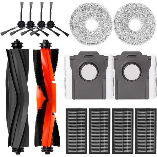 Kit d'accessoires pour Dreame L10s Pro Ultra Heat/X30 Ultra/L10s Ultra Gen 2/Mova E30 Ultra aspirateur Robot (14 Accessoires)