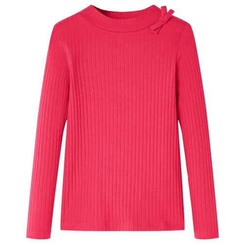 T-Shirt Enfants À Manches Longues Rose Vif 92