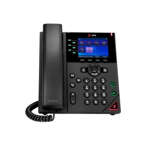 Poly VVX 350 - OBi Edition - téléphone VoIP - (conférence) à trois capacité d'appel - SRTP, SIP, SDP - 6 lignes - noir