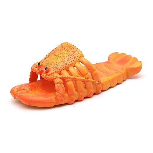 Chaussons Homard Antidérapants Créatifs 31 Orange