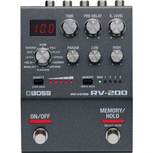 Boss - Rv 200 Reverb - Pédale De Reverb Polyvalente 12 Effets