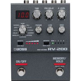 Boss - Rv 200 Reverb - Pédale De Reverb Polyvalente 12 Effets