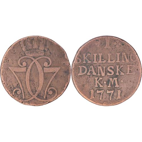 Danemark - 1771 - 1 Skilling - Christian Vii - 17-073