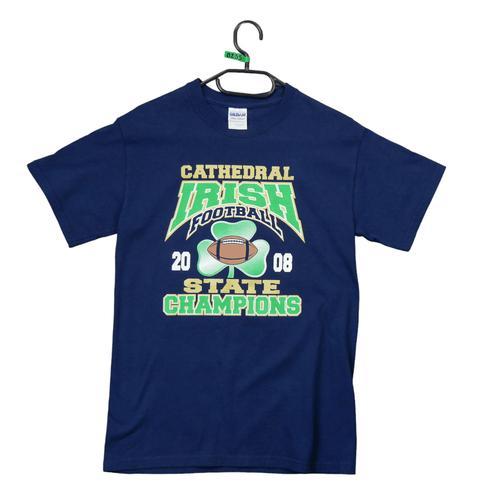 Reconditionné - T-Shirt Gildan Notre Dame Fighting Irish - Taille S - Homme - Marine