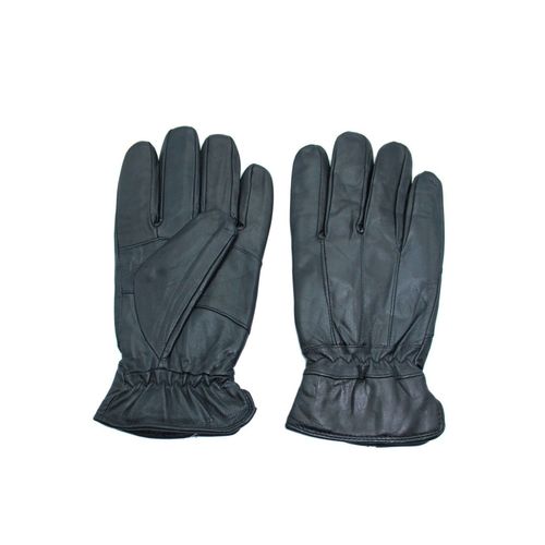 Gants En Cuir Noir Noir Homme