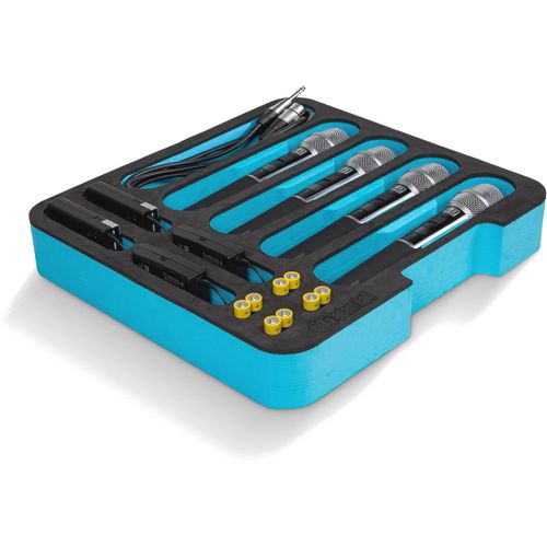 Adam Hall 87402 MI mousse découpée pour micros - format tiroir rack 2U
