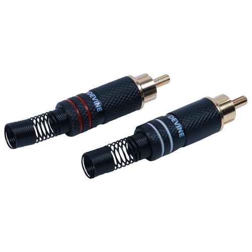 Devine 2RCAM-LR connecteurs RCA mâles (lot de 2)