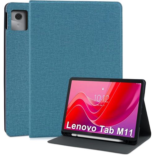 Coque Pour Lenovo Tab M11 2024 (Tb330fu/Tb330xu) 11 Pouces Étui En Entreprise Cuir Pu Housse De Protection Avec Porte-Pencil Support Fonction Tablette Etui Pour Lenovo Tab M11-Lac Vert