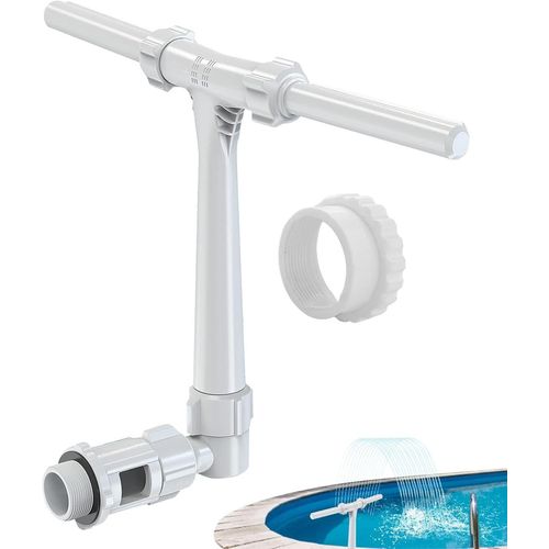 Reve Nouveau Fontaine de Piscine | Pulvérisateur de Fontaine de Piscine | Cascade à Double réglable | Fontaine d'eau Thermale réglable à Double Cascade pour Piscine, idéal pour rafraîchir