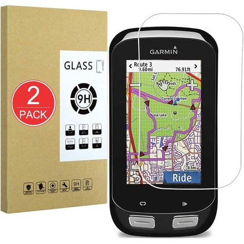 [2-Pack Protecteur D'écran Compatible Avec Garmin Edge 1000,En Verre Trempé 9h,Film De Protection 2.5d Premium,[Installation Sans Bulles][Résistant Aux Égratignures]