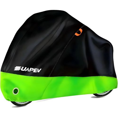 Housse Velo Exterieur Protection, Bache Velo Exterieur Impermeable 210d Bâche Vélo Etanche, Protege Velo Pluie Couverture 1 Velo De Course/Route/ Vtt/Electrique/Ville/Enfant,195x70x110cm