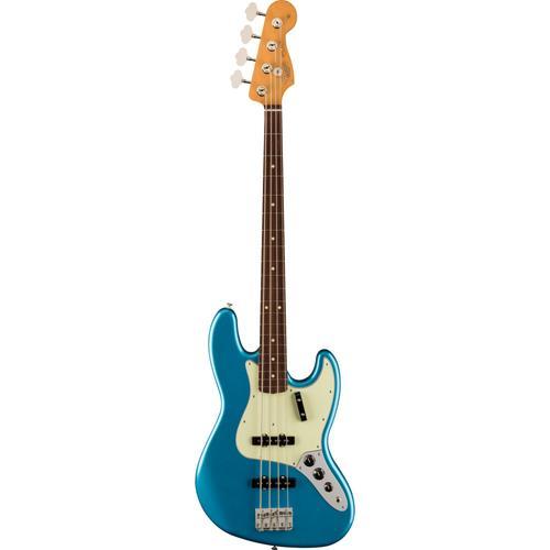 Fender Vintera Ii 60s Jazz Bass Rw Lake Placid Blue Basse Électrique Avec Housse Deluxe