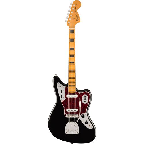 Fender Vintera Ii 70s Jaguar Mn Black Guitare Électrique Avec Housse Deluxe