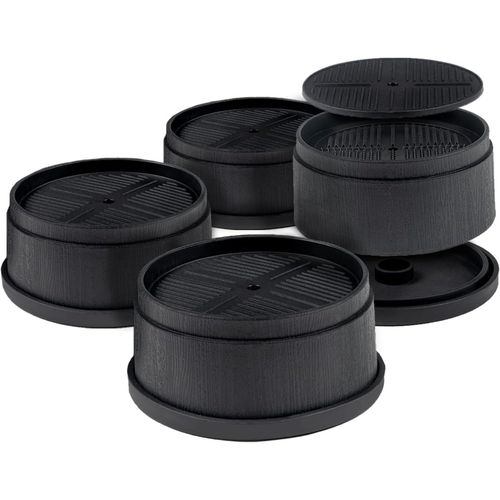 Rehausseur Pieds De Lit Rehausseurs Meuble Rehausseur De Lit Rehausseur De Pied, Augmenter Hauteur De 4cm Ou 8cm (4 Pac, Noir)