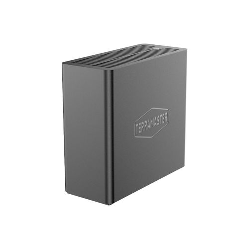 TERRAMASTER D4 SSD - Boîtier 4 Baies NVMe USB-C 40Gbps, Compatible 4X M.2 2280, USB 4/3.2/3.1/3.0, Thunderbolt 5/4/3, Application Mobile pour Sauvegarde (sans Disque)