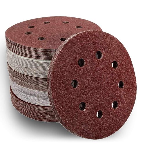 Lot de 25 disques abrasifs pour Bosch PEX 400 AE avec velcro PEX400AE - K40 K60 K80 K120 K180 K240 (125 mm, 8 trous) (K40)