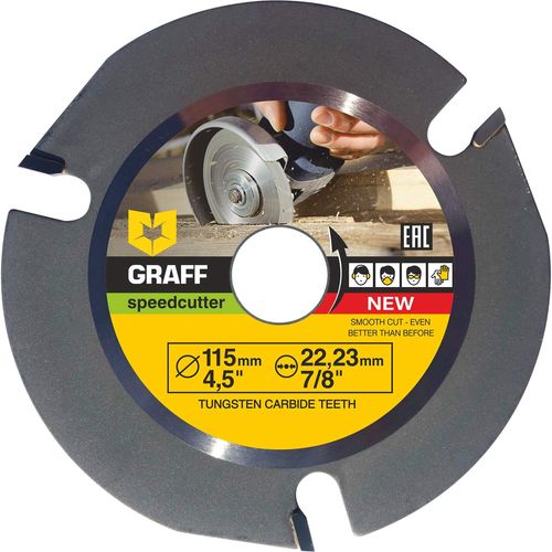 Speedcutter Disque Bois Meuleuse 115 mm - Disque a Tronconner le Bois - Disque à Sculpter pour Meuleuse d'Angle