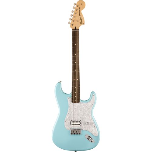 Fender Tom Delonge Stratocaster Rw Daphne Blue Guitare Électrique Avec Housse Deluxe