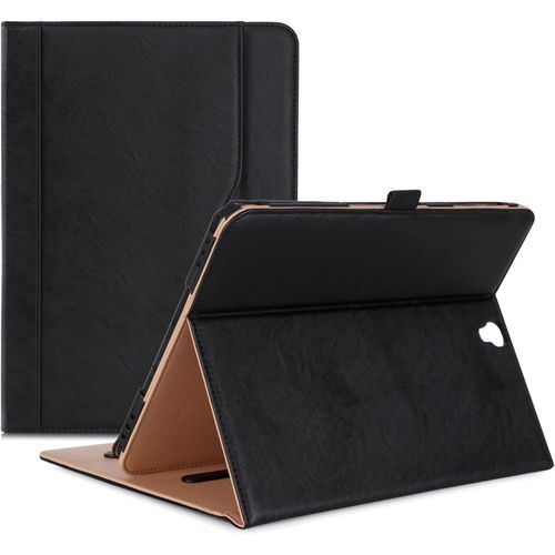 Procase Galaxy Tab S3 9.7 Housse, Étui Pour Galaxy Tab S3 Tablet(9.7 Pouces, Sm-T820 T825), Avec Plusieurs Angles De Visionnage, Carte De Documents Pocket -Noir