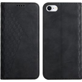 Coque Pour Iphone Se 2020 / Iphone 8 / Iphone 7 (4,7 Pouces), Premium Flip Housse Étui Protection Rabat Clapet Portefeuille Phone Cover Magnétique [Porte Cartes] Antichoc Béquille Cover (Noir)