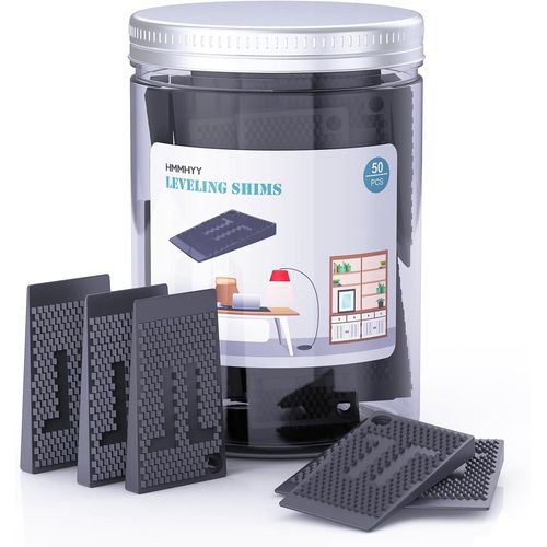50 Piece Cales en plastique, plastic Wedges for Leveling, cale pour meuble,cale caoutchouc, pour meubles,Table, Chair, Cabinet, Table Feet, Cales polyvalentes pour le bricolage et le travail