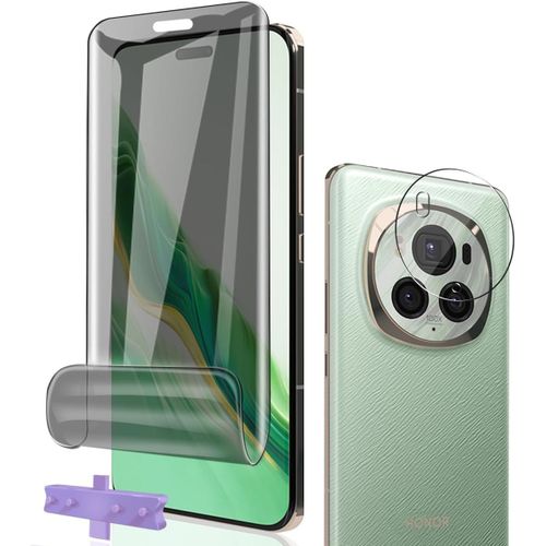 Anti-Espion Protection Décran Pour Honor Magic 6 Pro Film Flexible Tpu 1 Pcs + Caméra Arrière Protecteur 1 Pcs,Facile À Installer Sans Bulles Pour Honor Magic 6 Pro Verre Trempé