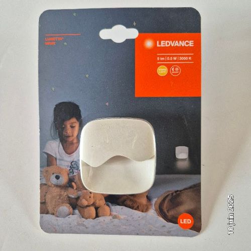 Prise Veilleuse Led Lunetta, 0.5 Watt, 3000 K Avec Capteur De Lumière Du Jour